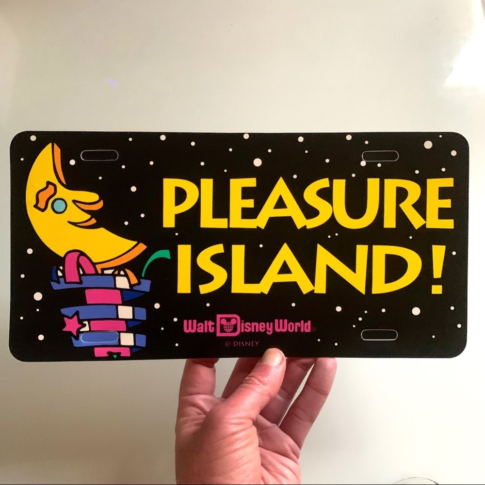 Disney’s Pleasure Island License Plate Decal (original)